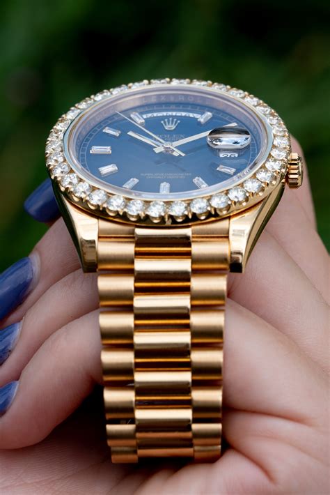 rolex with president bracelet